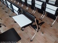 LPT学生课桌椅 阶梯教室连排桌椅 后写字板会议多媒体桌椅