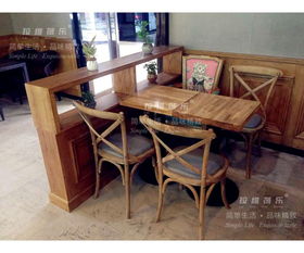 上海金茂大厦猫屎咖啡实木桌椅